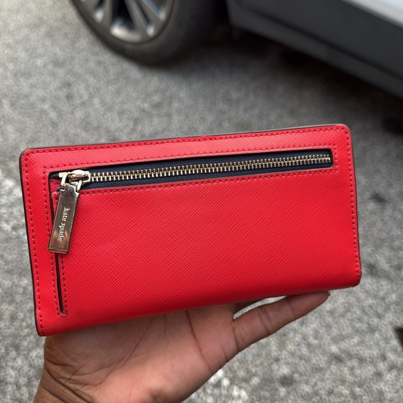 Kate Spade New York Stacy Bi Fold Wallet Cherry - Picture 6 of 15